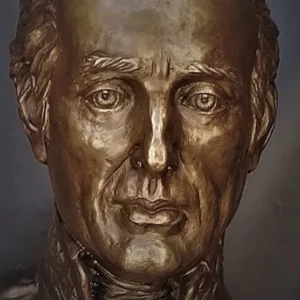 busto en bronce del duque de wellington primer plano