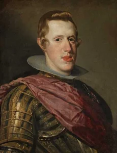 Retrato de Felipe IV pintado por Velázquez, ejemplo histórico del parecido familiar en el arte y del rostro humano como documento genético.