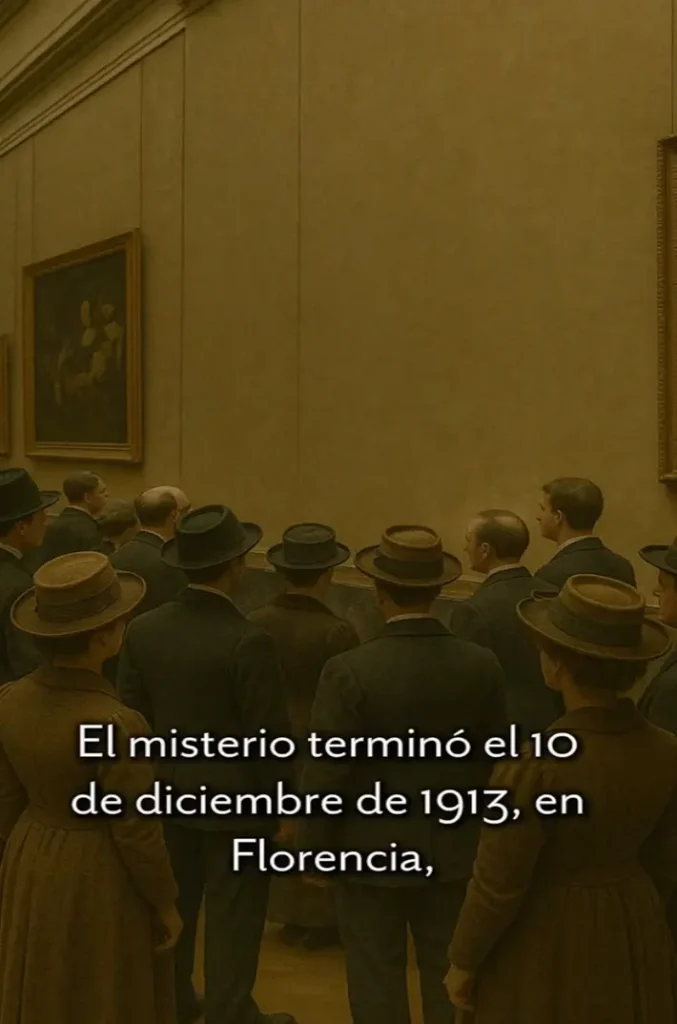 vacío en la pared del Louvre tras el robo de la Mona Lisa en 1911